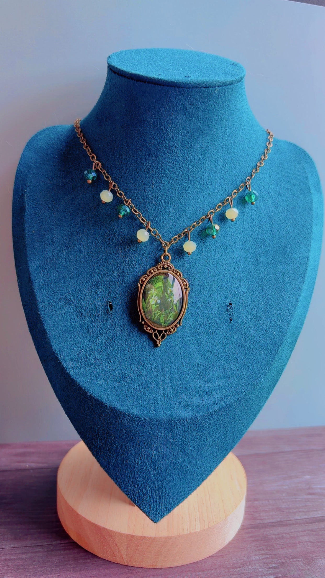 Handmade cameo necklace