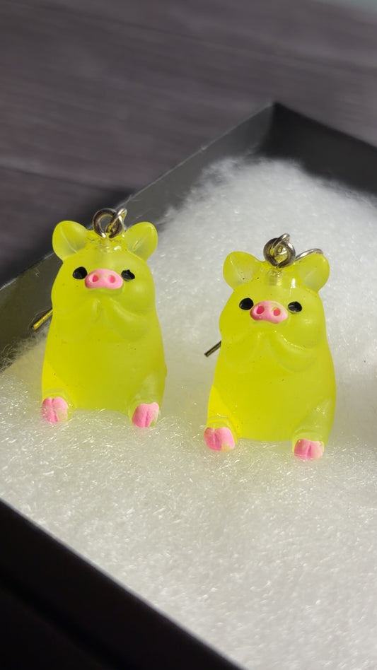 Handmade 🐷 earrings
