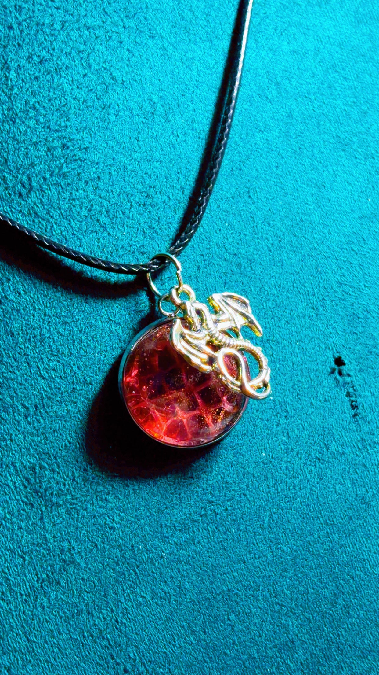 Handmade dragon scale necklace