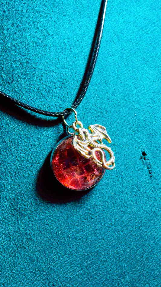 Handmade dragon scale necklace