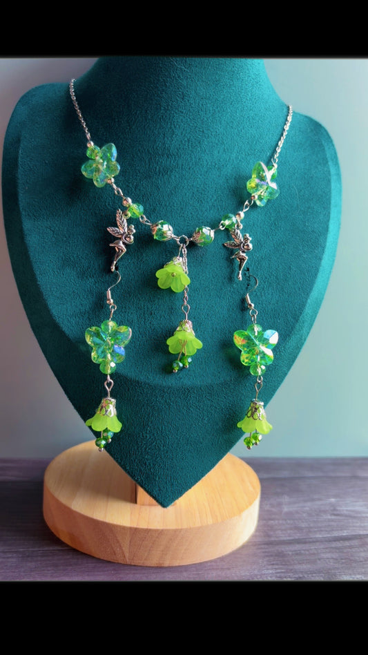 Handmade butterfly garden set