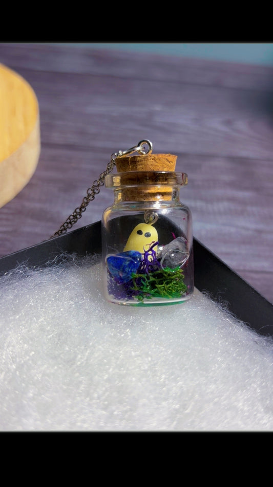 Handmade ghost buddy necklaces