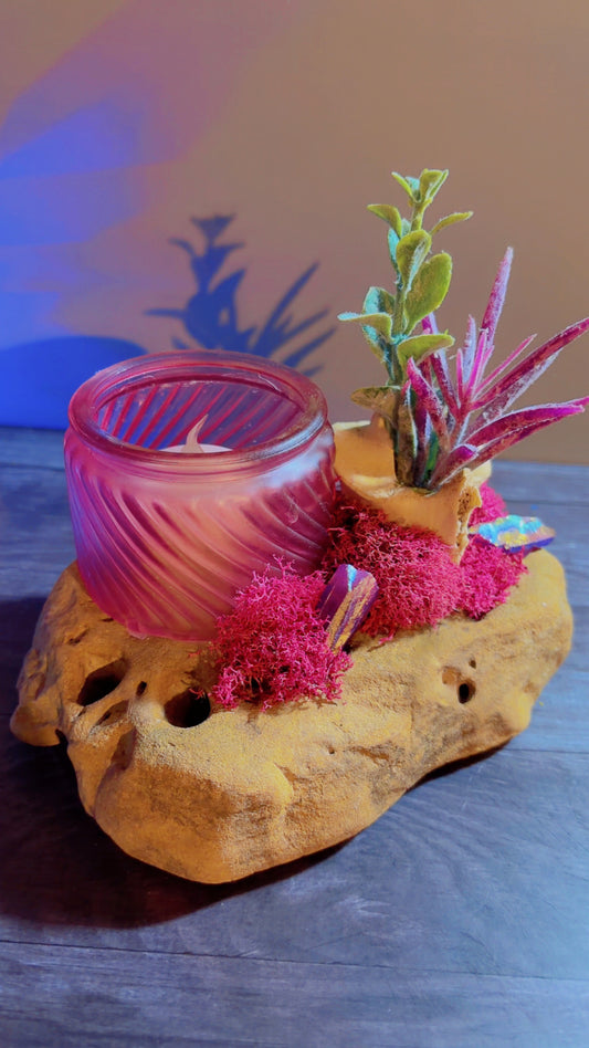 Handmade candle holder