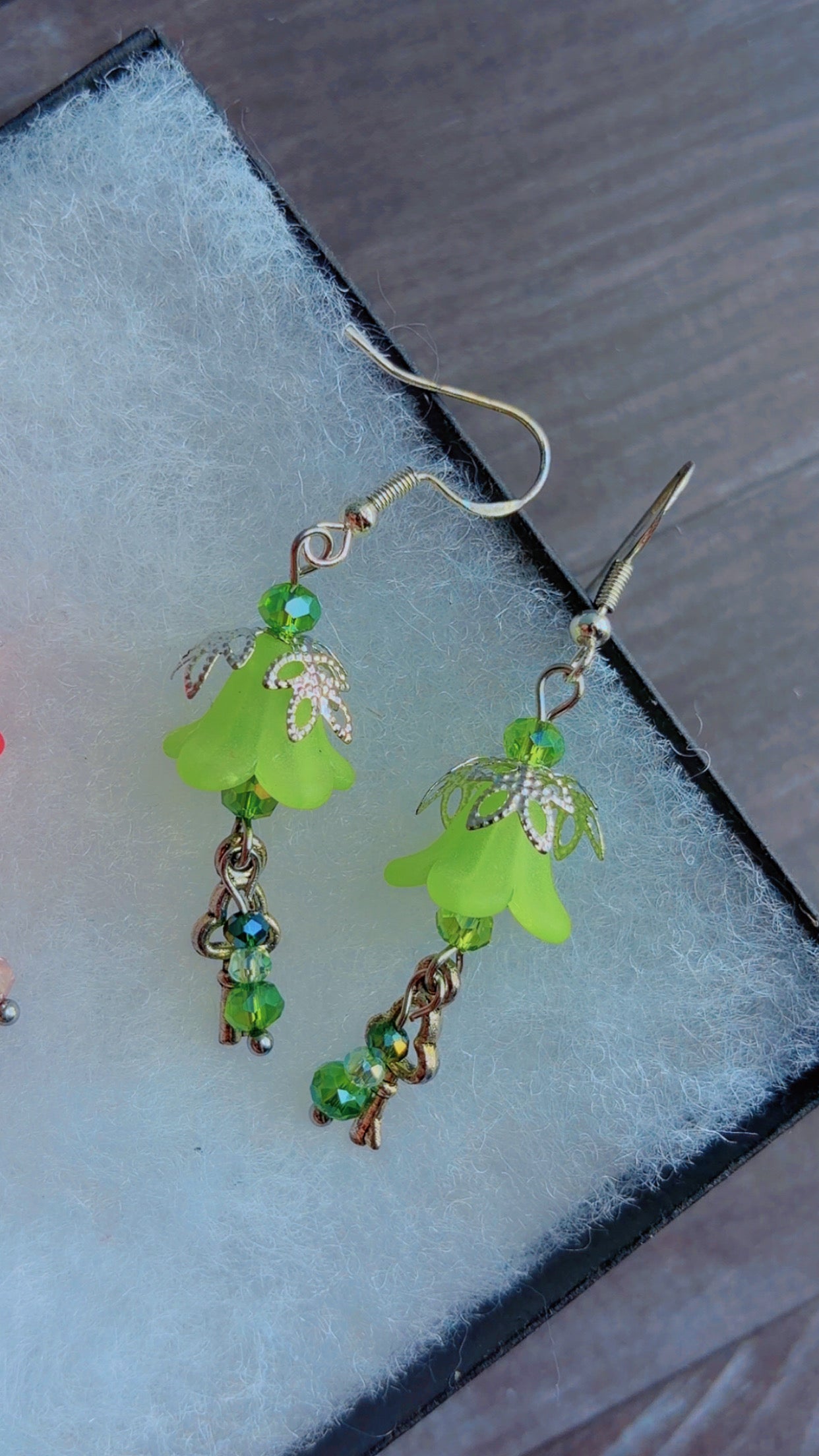 Handmade bell flower earrings
