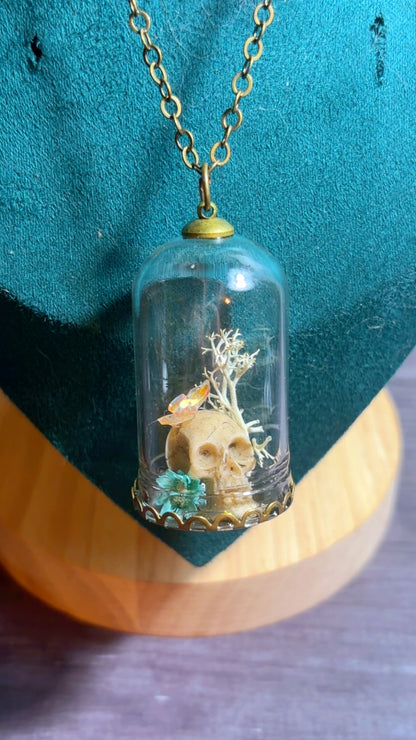 Handmade terrarium necklace