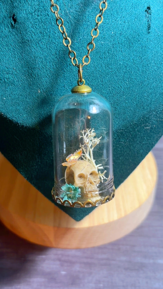 Handmade terrarium necklace