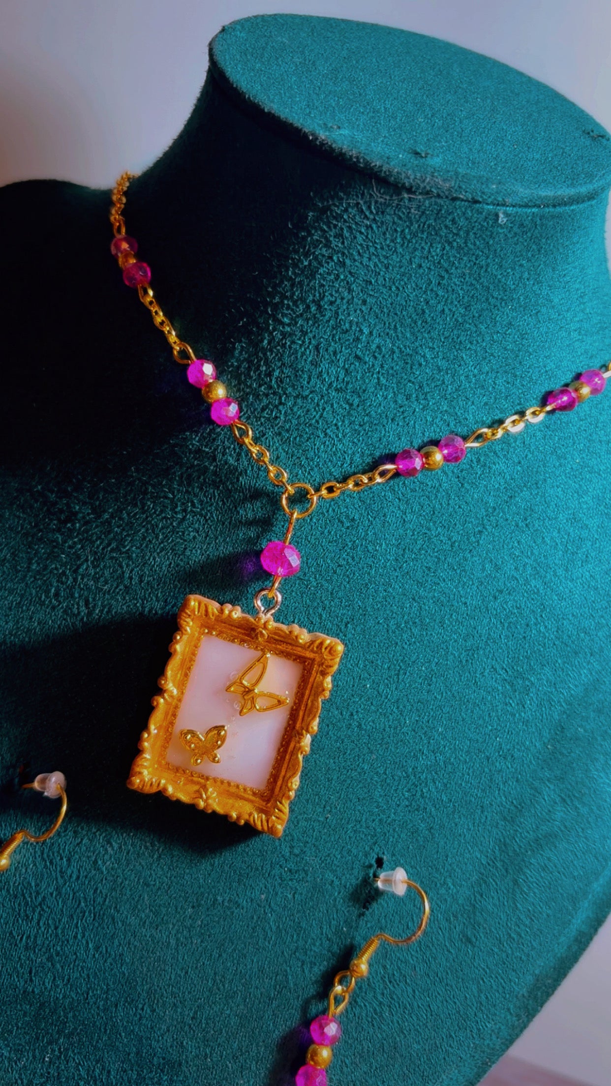 Handmade butterfly set