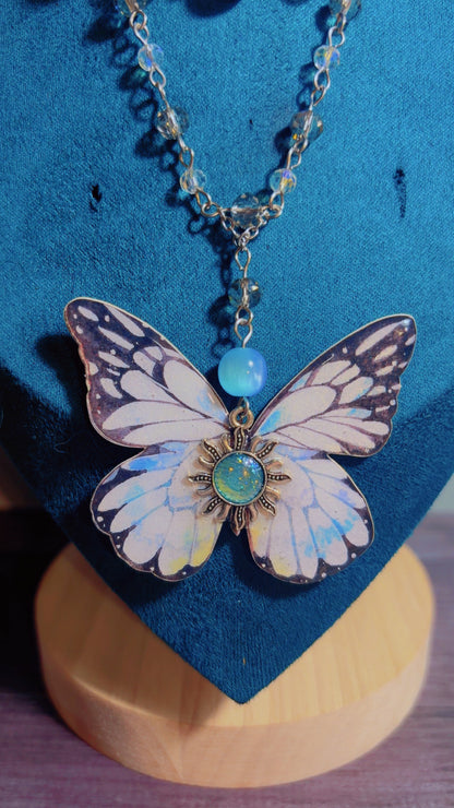 Handmade butterfly necklace