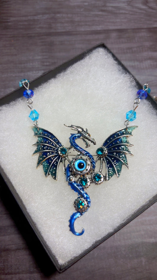 Handmade dragon necklace