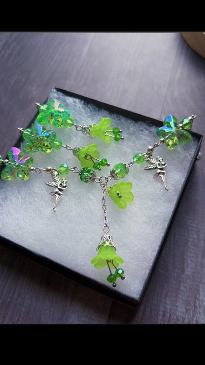 Handmade butterfly garden set