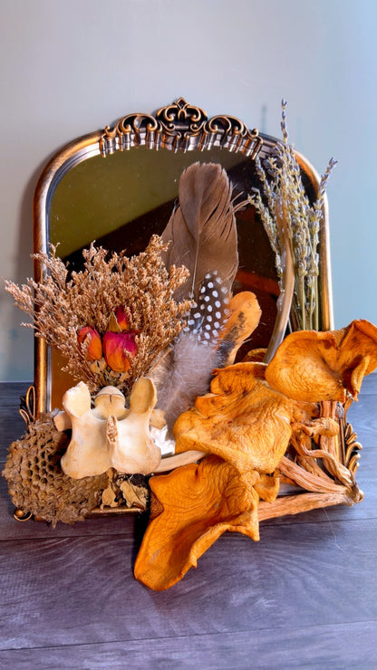 Handmade mirror arrangement
