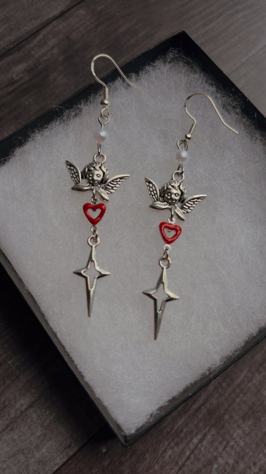 Handmade Cupid earrings
