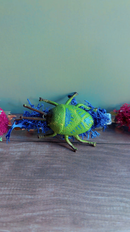 Handmade bug hair clip