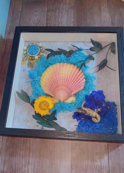 Handmade sea inspired framed art