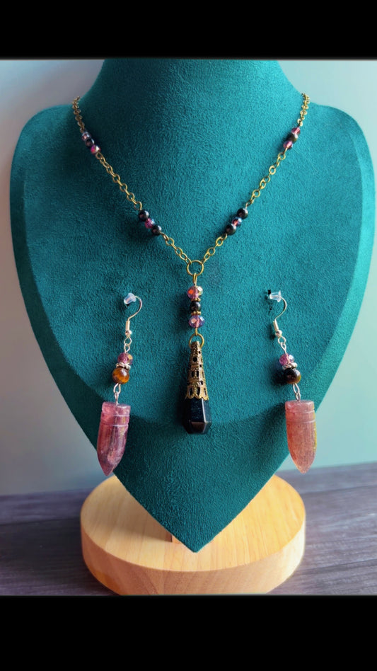 Handmade Whimsygoth gemstone set