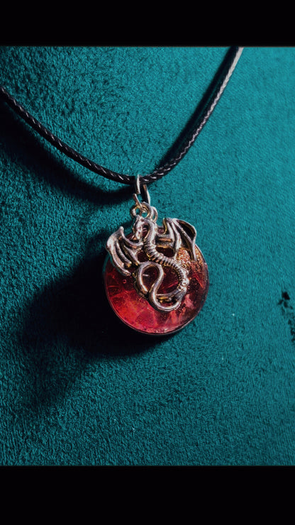 Handmade dragon scale necklace