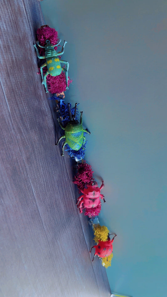 Handmade bug hair clip
