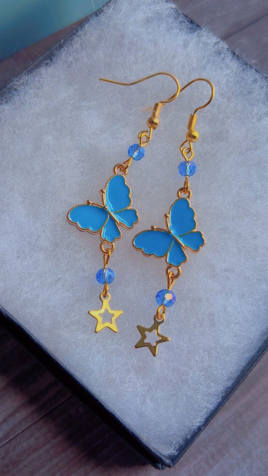 Handmade butterfly earrings
