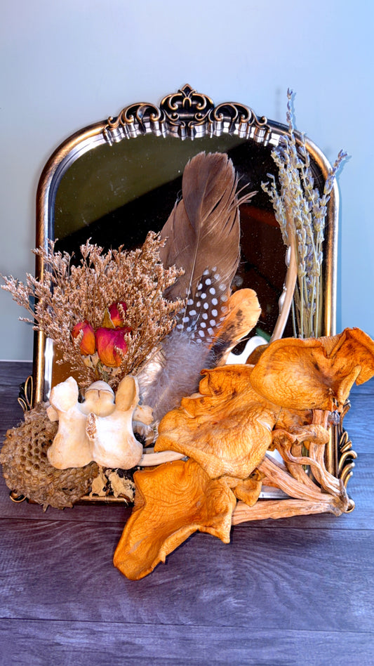 Handmade mirror arrangement