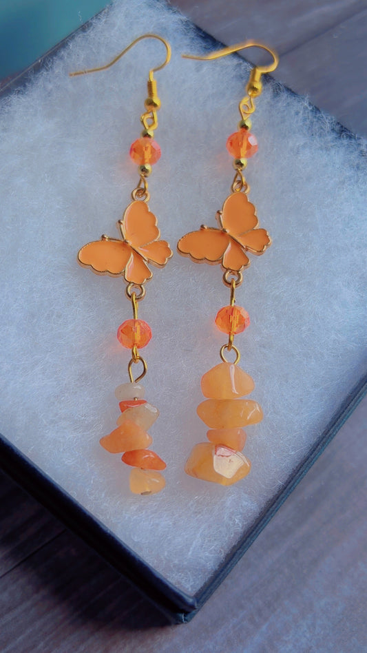 Handmade butterfly earrings