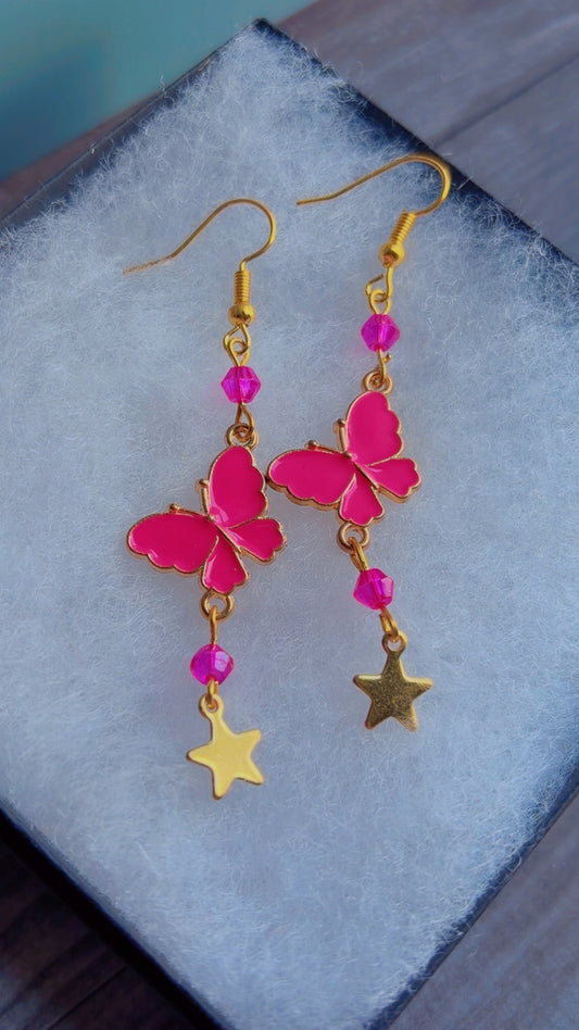 Handmade butterfly earrings