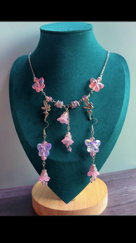 Handmade butterfly garden set