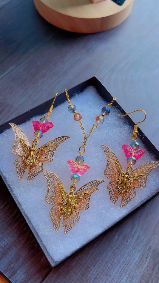 Handmade butterfly fairy set