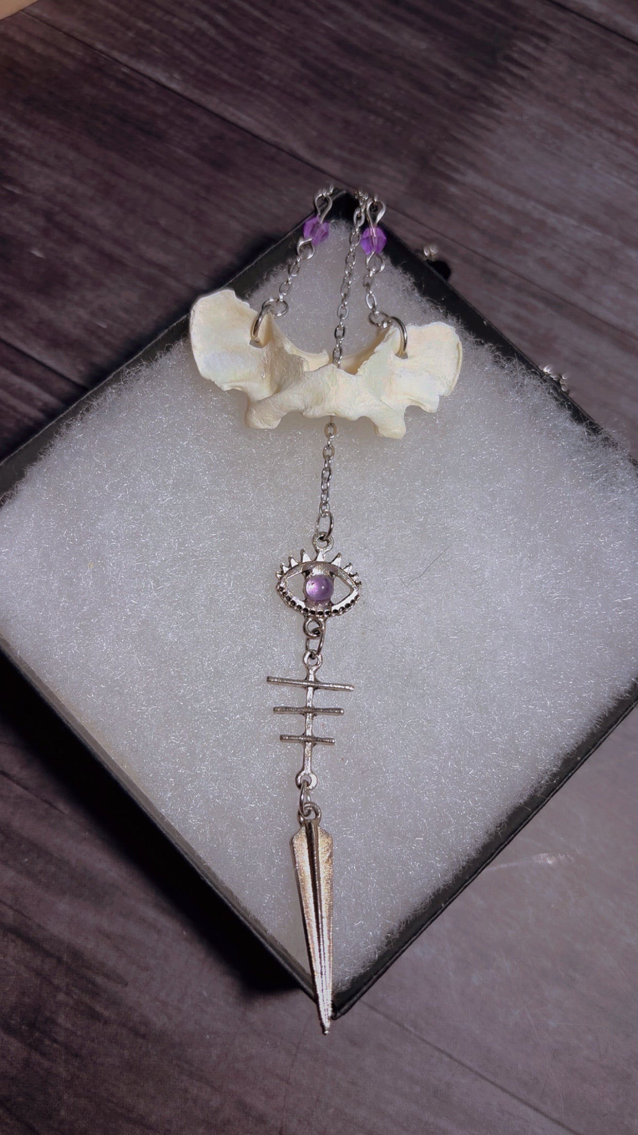 Handmade fox atlas necklace