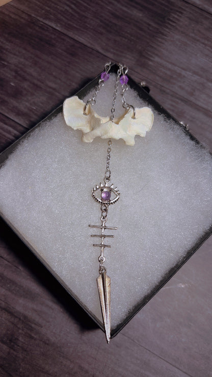 Handmade fox atlas necklace
