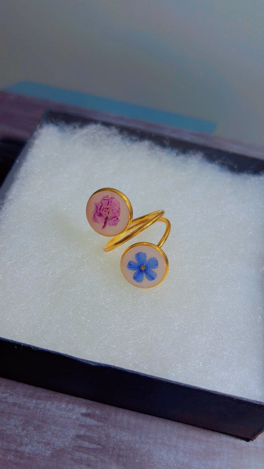 Handmade adjustable ring