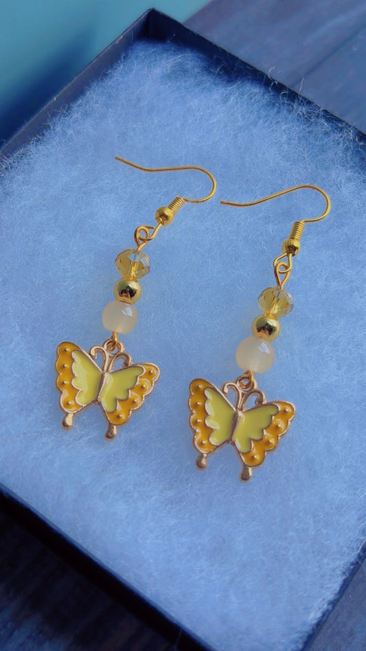 Handmade butterfly earrings