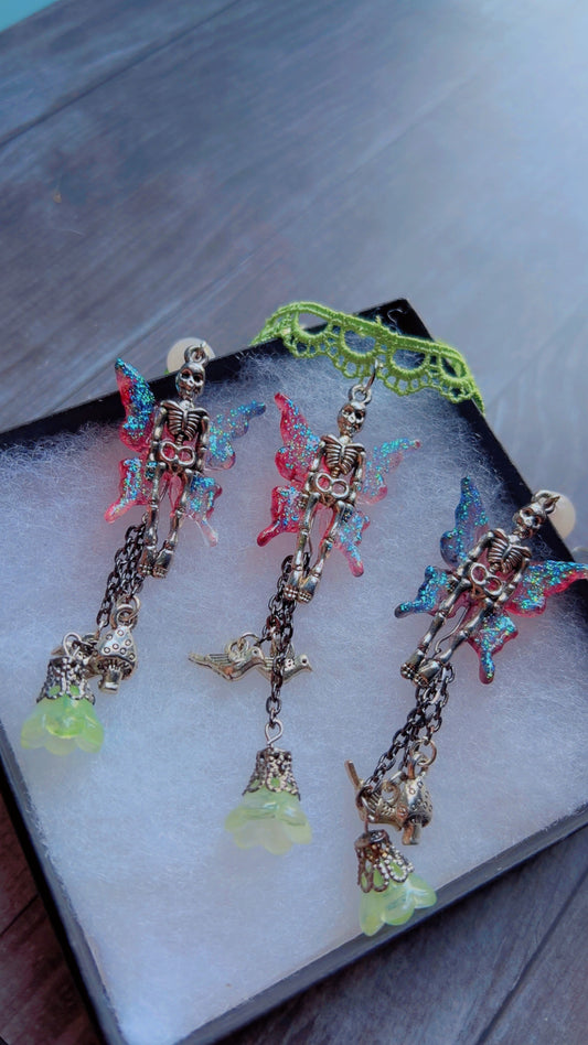 Handmade skeleton fairy set