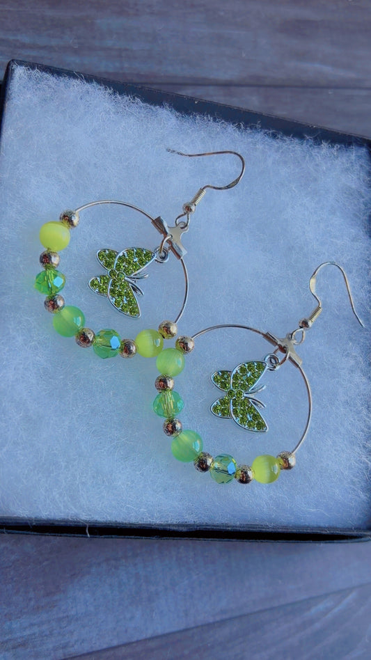 Handmade butterfly earrings