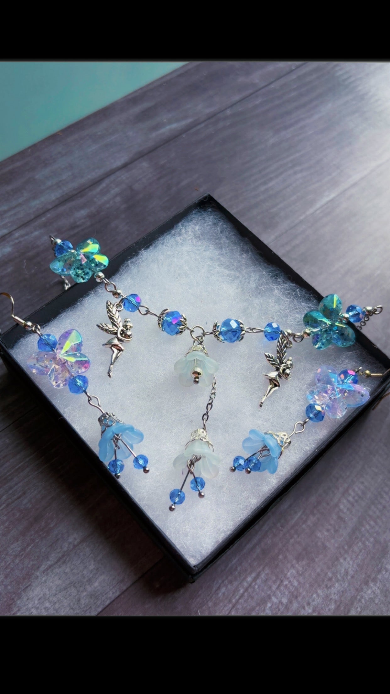 Handmade butterfly garden set