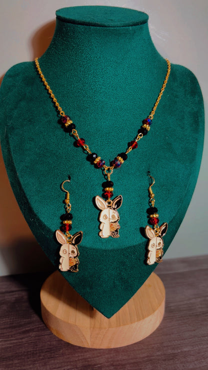 Handmade skeleton bunny set