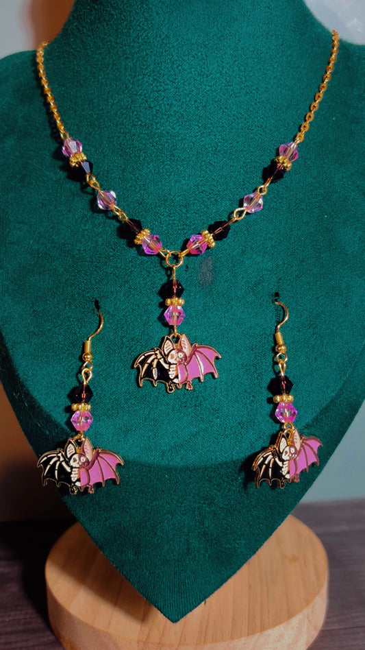 Handmade skeleton bat set