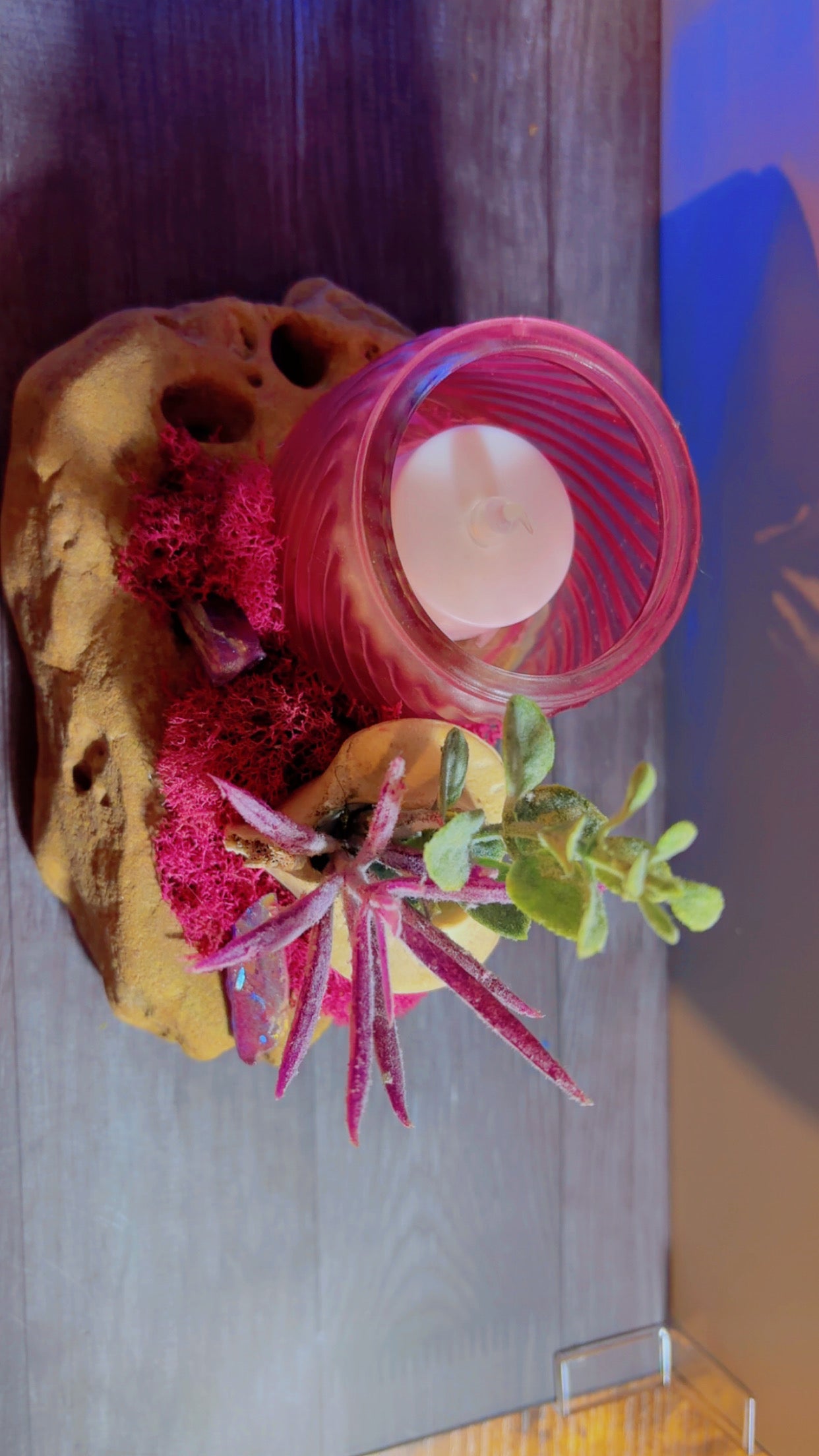 Handmade candle holder