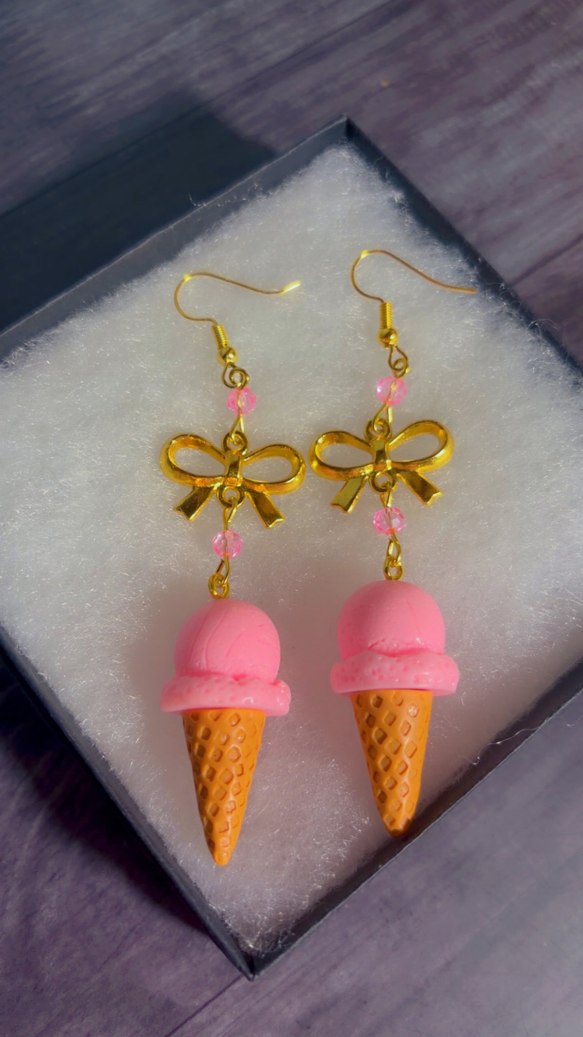 Handmade icecream earrings