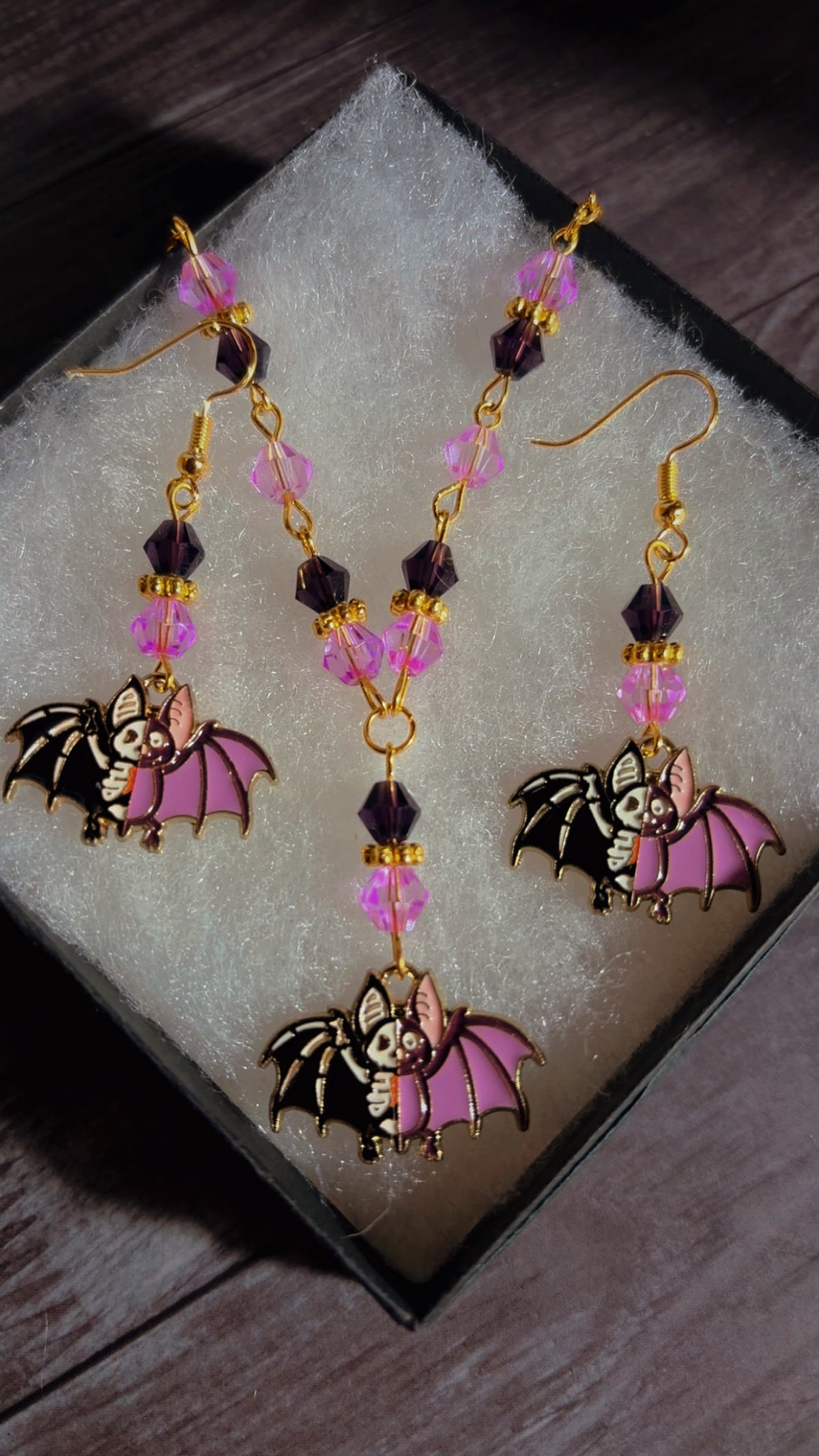 Handmade skeleton bat set