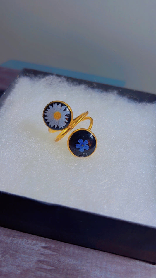 Handmade adjustable ring