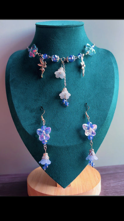 Handmade butterfly garden set