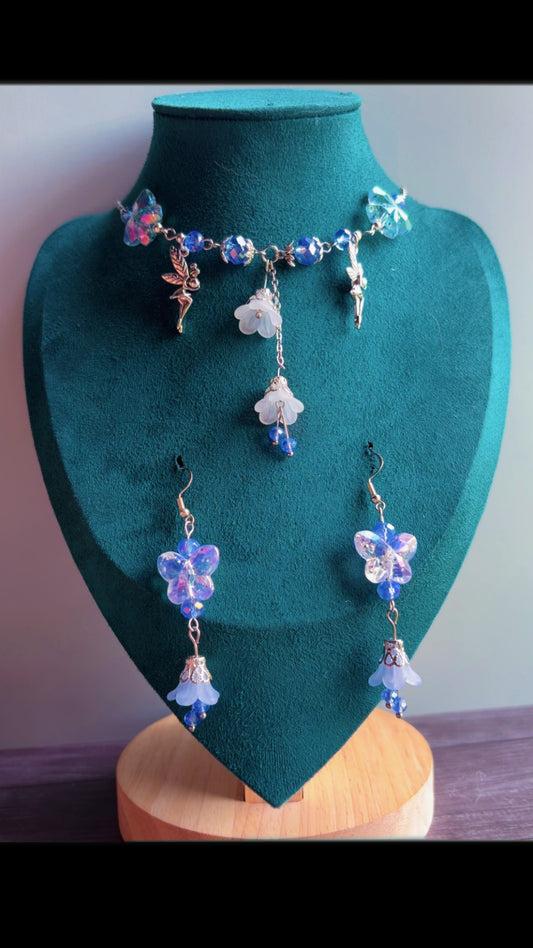 Handmade butterfly garden set