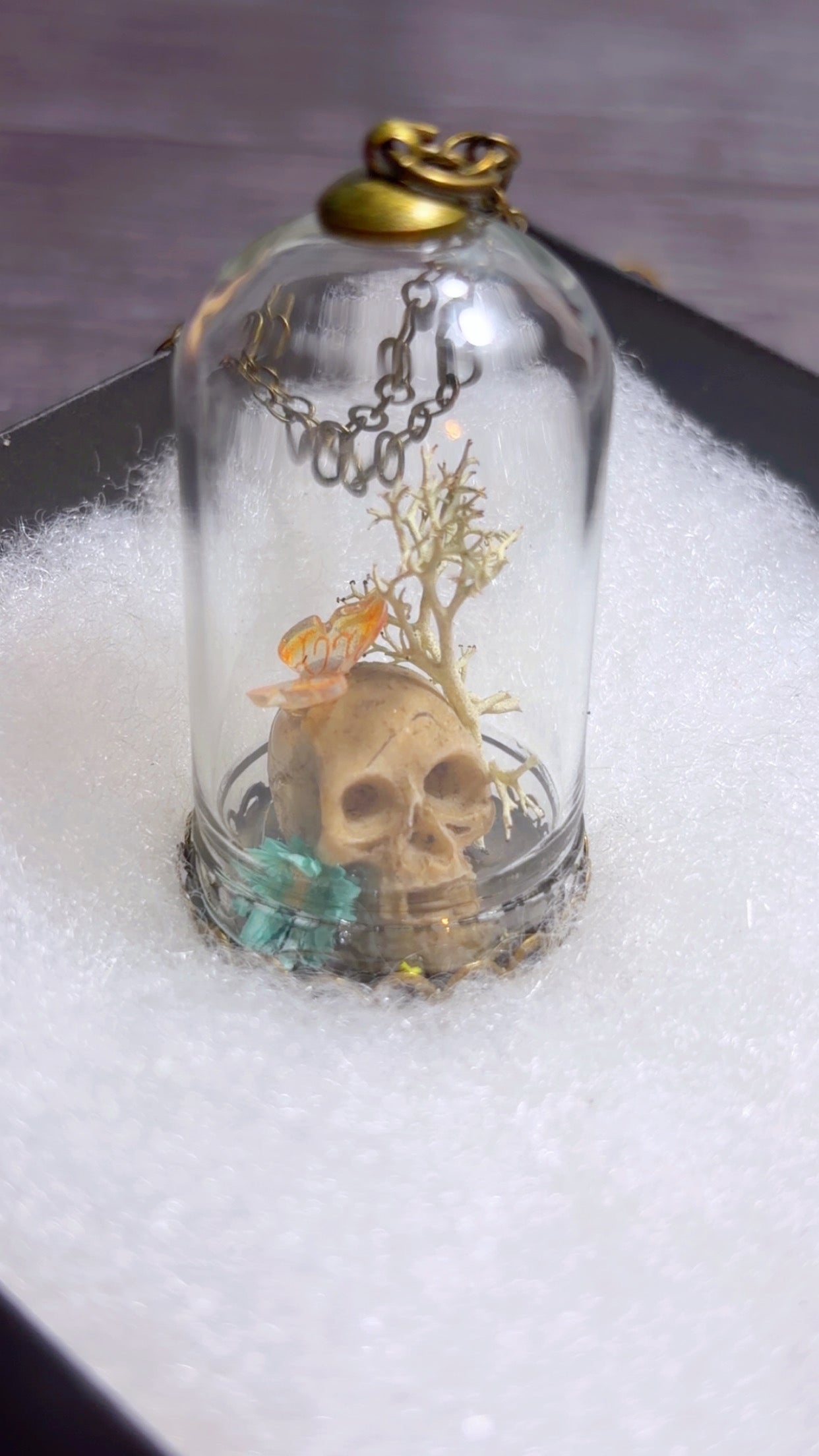 Handmade terrarium necklace