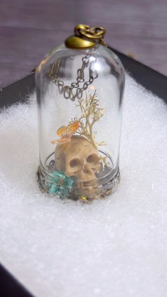Handmade terrarium necklace