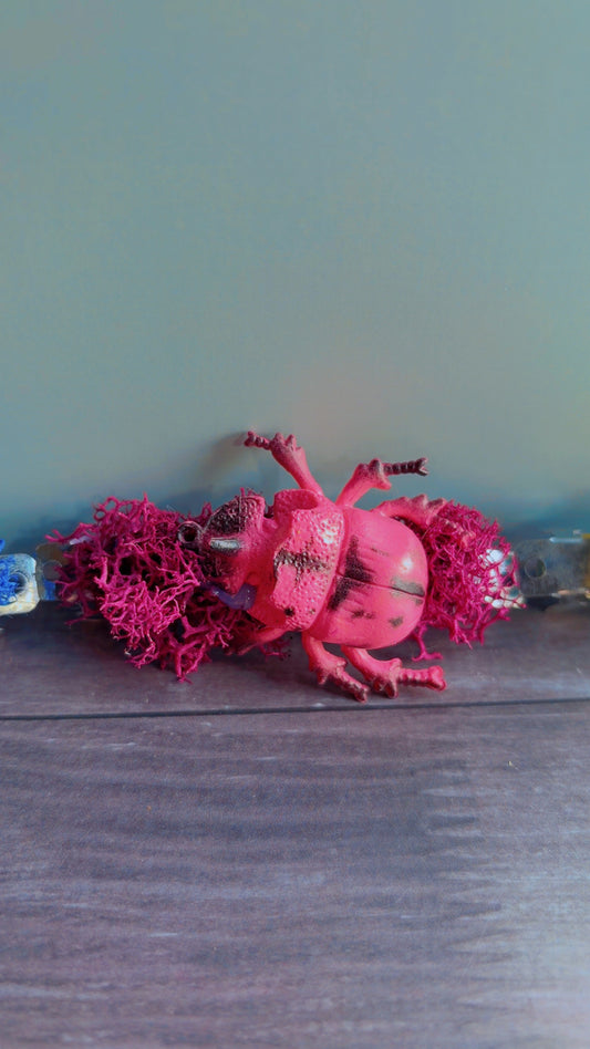 Handmade bug hair clip