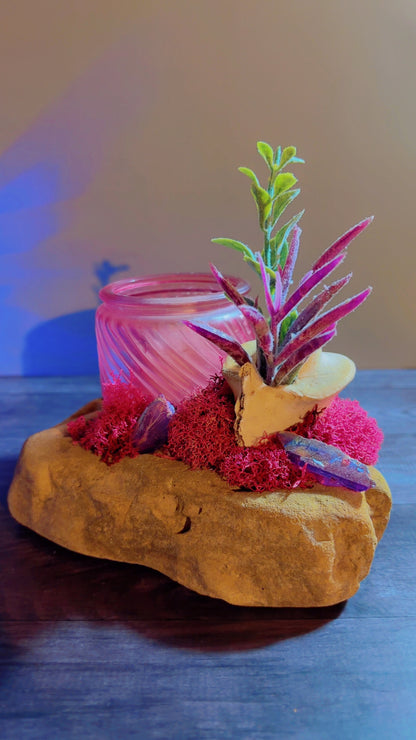Handmade candle holder