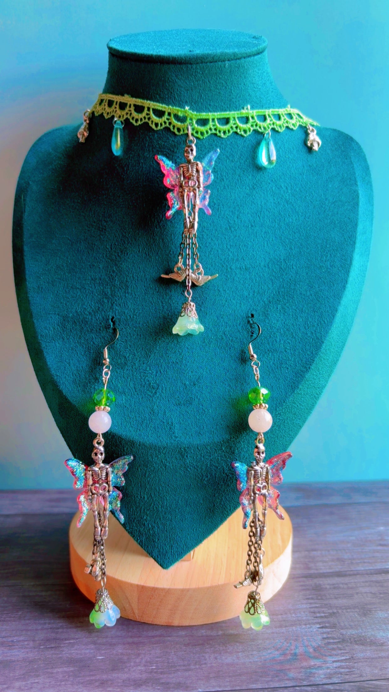 Handmade skeleton fairy set