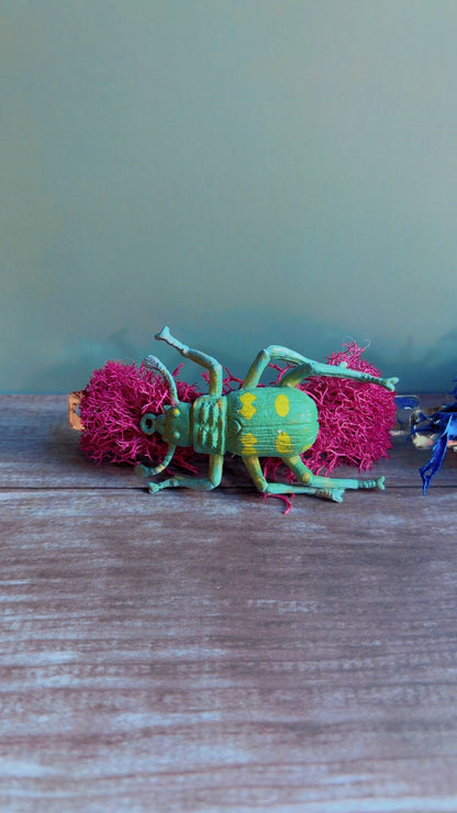Handmade bug hair clip