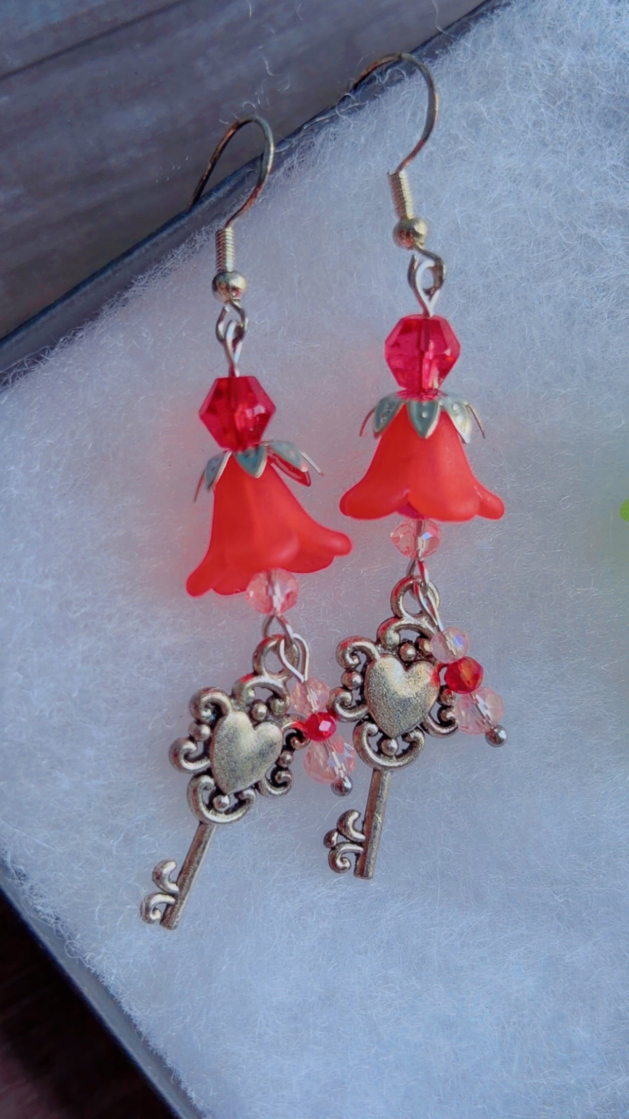 Handmade bell flower earrings