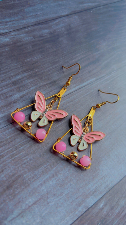 Handmade butterfly earrings